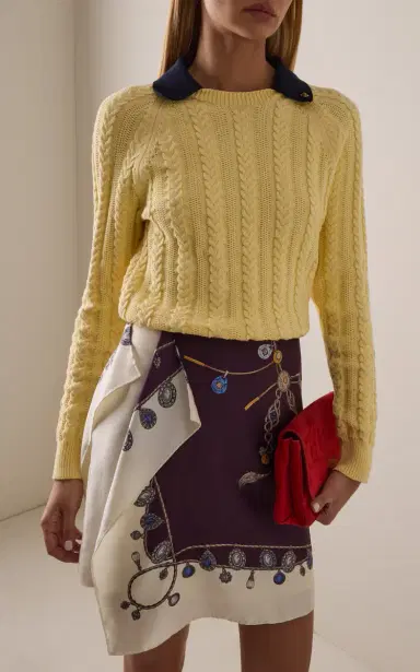 Versace Cable-Knit Cotton Sweater | Thumbnail 2 Versace Cable-Knit Cotton Sweater | Thumbnail 2