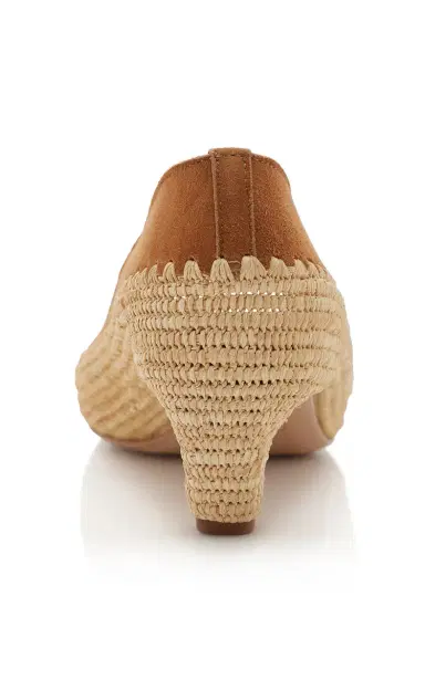 Gabriela Hearst Peggy Suede-Trimmed Raffia Pumps | Thumbnail 4 Gabriela Hearst Peggy Suede-Trimmed Raffia Pumps | Thumbnail 4