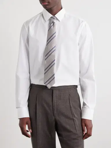 Canali Oai Classic-Collar Cotton Shirt - Men | Thumbnail 3 Canali Oai Classic-Collar Cotton Shirt - Men | Thumbnail 3