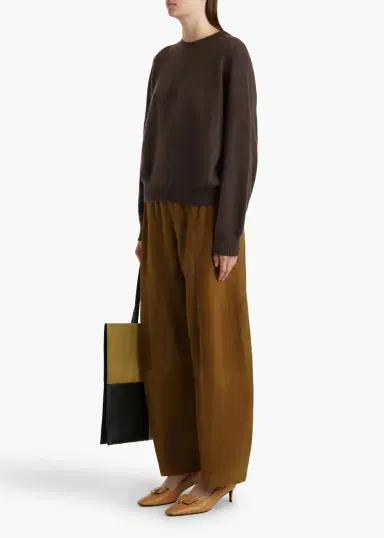 Khaite Margaux Sweater In Coffee | Thumbnail 2 Khaite Margaux Sweater In Coffee | Thumbnail 2