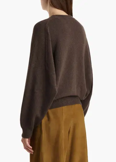 Khaite Margaux Sweater In Coffee | Thumbnail 4 Khaite Margaux Sweater In Coffee | Thumbnail 4