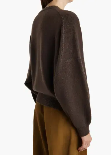 Khaite Margaux Sweater In Coffee | Thumbnail 6 Khaite Margaux Sweater In Coffee | Thumbnail 6