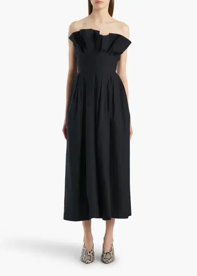 Khaite Claude Dress In Black | Thumbnail 2 Khaite Claude Dress In Black | Thumbnail 2