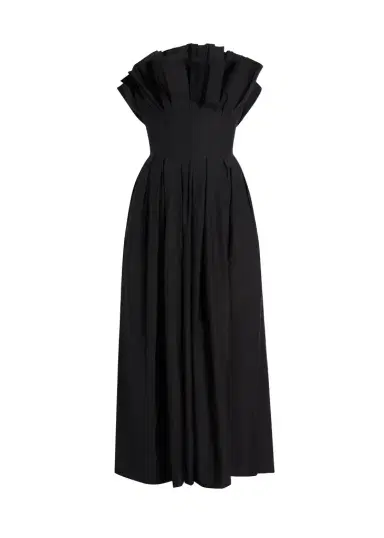 Khaite Claude Dress In Black | Thumbnail 1 Khaite Claude Dress In Black | Thumbnail 1