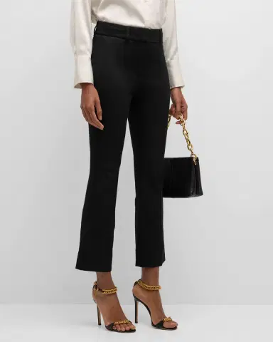 DEREK LAM 10 CROSBY Stretch-Cotton Cropped Flare Trousers | Thumbnail 3 DEREK LAM 10 CROSBY Stretch-Cotton Cropped Flare Trousers | Thumbnail 3