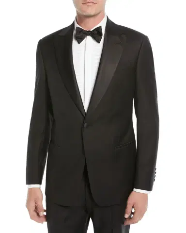 Emporio Armani Men 's Super 130s Wool Two-Piece Tuxedo Suit | Thumbnail 2 Emporio Armani Men 's Super 130s Wool Two-Piece Tuxedo Suit | Thumbnail 2