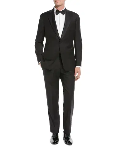 Emporio Armani Men 's Super 130s Wool Two-Piece Tuxedo Suit | Thumbnail 1 Emporio Armani Men 's Super 130s Wool Two-Piece Tuxedo Suit | Thumbnail 1