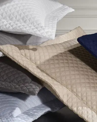 Ralph Lauren Home Quilted Sateen Argyle European Sham | Thumbnail 5 Ralph Lauren Home Quilted Sateen Argyle European Sham | Thumbnail 5