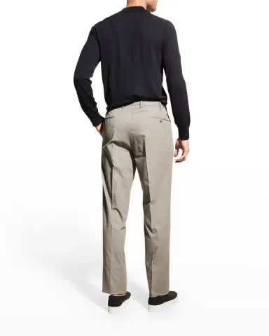 Incotex Men 's Scoll Cotton-Silk Trousers | Thumbnail 3 Incotex Men 's Scoll Cotton-Silk Trousers | Thumbnail 3