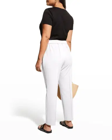Lafayette 148 New York Plus Size Gramercy Acclaimed-Stretch Pants | Thumbnail 3 Lafayette 148 New York Plus Size Gramercy Acclaimed-Stretch Pants | Thumbnail 3