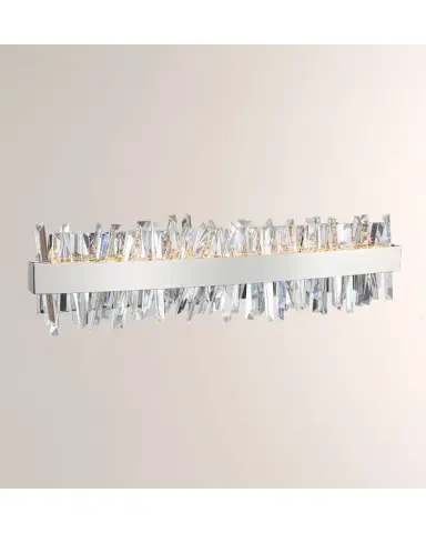 Allegri Crystal by Kalco Lighting Glacier 24" LED Bath Vanity Light | Thumbnail 2 Allegri Crystal by Kalco Lighting Glacier 24" LED Bath Vanity Light | Thumbnail 2