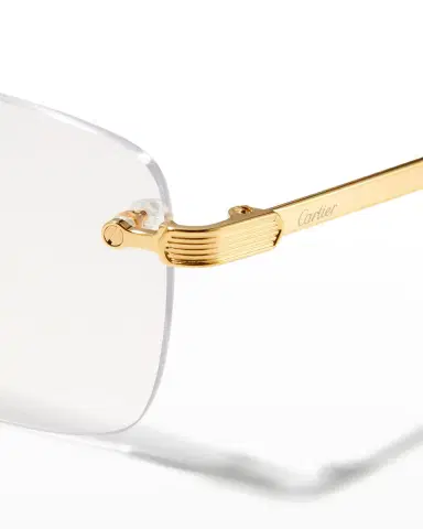 Cartier Men 's Rectangle Titanium Optical Glasses | Thumbnail 3 Cartier Men 's Rectangle Titanium Optical Glasses | Thumbnail 3
