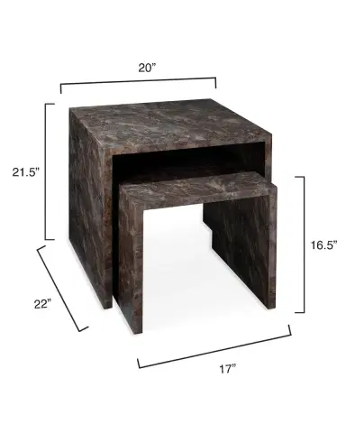 Jamie Young Bedford Burlwood Nesting Tables | Thumbnail 4 Jamie Young Bedford Burlwood Nesting Tables | Thumbnail 4