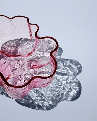 Kosta Boda Pink Crackle Bowl | Thumbnail 2 Kosta Boda Pink Crackle Bowl | Thumbnail 2
