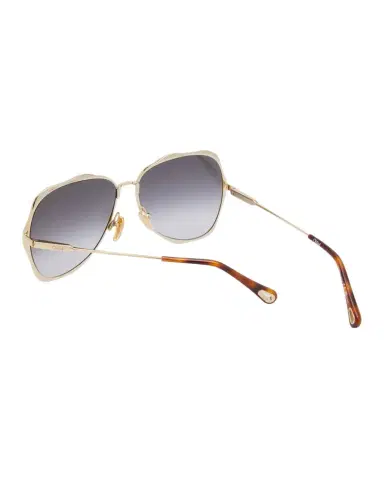 Chloé Golden Tortoiseshell Metal Aviator Sunglasses | Thumbnail 1 Chloé Golden Tortoiseshell Metal Aviator Sunglasses | Thumbnail 1