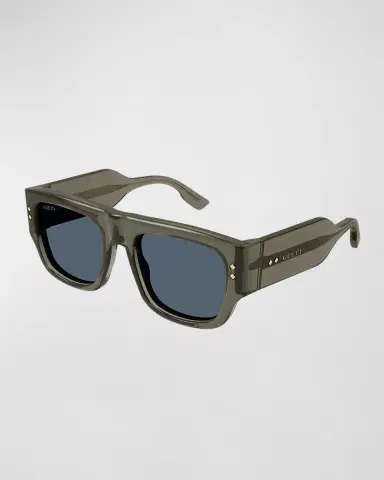 Gucci Men's Oversized Rectangle Sunglasses | Thumbnail 2 Gucci Men's Oversized Rectangle Sunglasses | Thumbnail 2