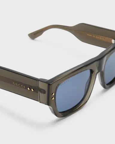 Gucci Men's Oversized Rectangle Sunglasses | Thumbnail 3 Gucci Men's Oversized Rectangle Sunglasses | Thumbnail 3