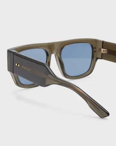 Gucci Men's Oversized Rectangle Sunglasses | Thumbnail 4 Gucci Men's Oversized Rectangle Sunglasses | Thumbnail 4