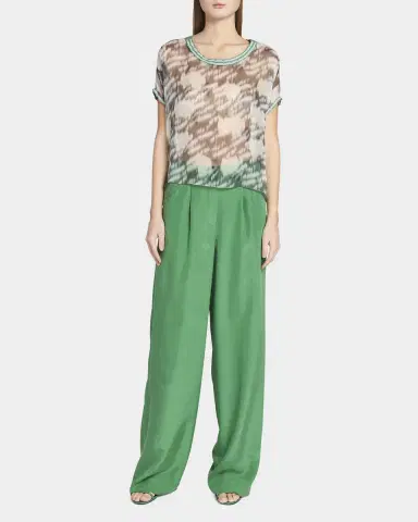 Giorgio Armani Abstract Leopard Print Sheer Blouse | Thumbnail 2 Giorgio Armani Abstract Leopard Print Sheer Blouse | Thumbnail 2