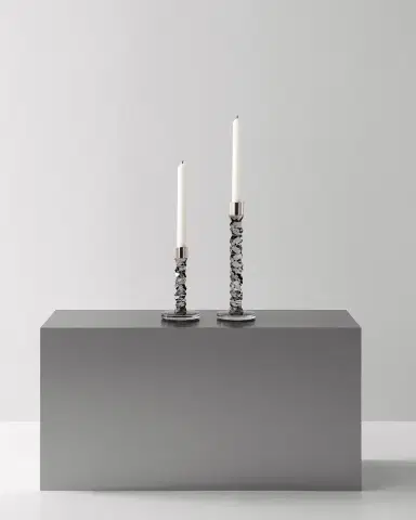 Orrefors 12" Carat Graphite Candlestick | Thumbnail 2 Orrefors 12" Carat Graphite Candlestick | Thumbnail 2