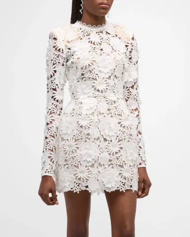 Bronx Banco Maia Floral-Lace A-Line Mini Dress | Thumbnail 2 Bronx Banco Maia Floral-Lace A-Line Mini Dress | Thumbnail 2