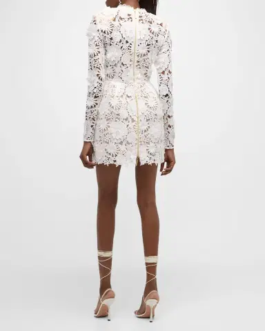Bronx Banco Maia Floral-Lace A-Line Mini Dress | Thumbnail 3 Bronx Banco Maia Floral-Lace A-Line Mini Dress | Thumbnail 3