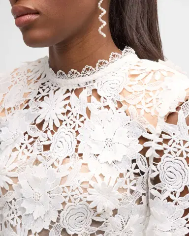 Bronx Banco Maia Floral-Lace A-Line Mini Dress | Thumbnail 5 Bronx Banco Maia Floral-Lace A-Line Mini Dress | Thumbnail 5