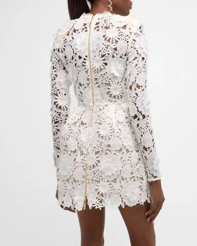 Bronx Banco Maia Floral-Lace A-Line Mini Dress | Thumbnail 6 Bronx Banco Maia Floral-Lace A-Line Mini Dress | Thumbnail 6