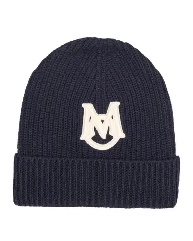 Moncler Men's Interlock Logo Beanie | Thumbnail 1 Moncler Men's Interlock Logo Beanie | Thumbnail 1