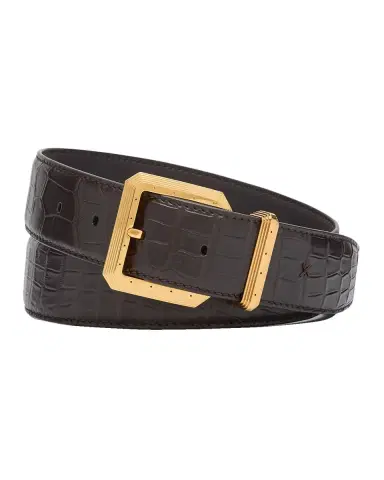 Stefano Ricci Men's Crocodile Leather Belt | Thumbnail 2 Stefano Ricci Men's Crocodile Leather Belt | Thumbnail 2