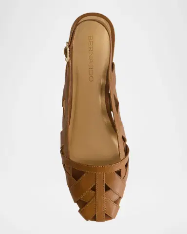 Bernardo Glinda Woven Leather Slingback Ballerina Flats | Thumbnail 2 Bernardo Glinda Woven Leather Slingback Ballerina Flats | Thumbnail 2