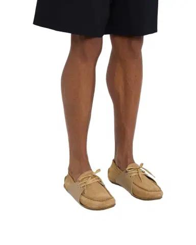 MOSCHINO Men's Suede Lace-Up Loafers | Thumbnail 1 MOSCHINO Men's Suede Lace-Up Loafers | Thumbnail 1