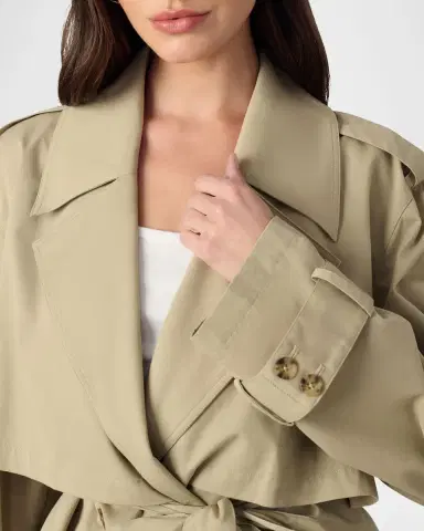 Joe 's Jeans The Liz Cropped Trench Coat | Thumbnail 4 Joe 's Jeans The Liz Cropped Trench Coat | Thumbnail 4