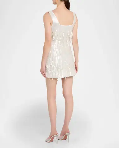 STAUD Le Sable Sequined Fringe Mini Dress | Thumbnail 2 STAUD Le Sable Sequined Fringe Mini Dress | Thumbnail 2