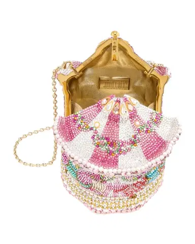 Judith Leiber Couture Pink Ponies Carousel Crystal Clutch Bag | Thumbnail 1 Judith Leiber Couture Pink Ponies Carousel Crystal Clutch Bag | Thumbnail 1