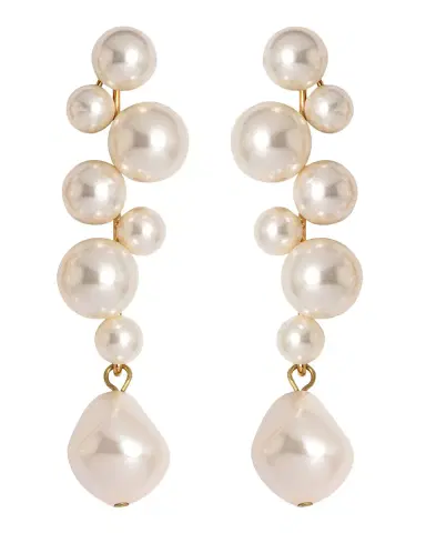 Jennifer Behr Margaritari Earrings with Pearly Crystals | Thumbnail 2 Jennifer Behr Margaritari Earrings with Pearly Crystals | Thumbnail 2