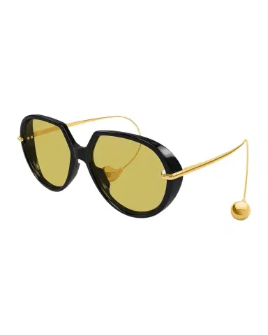 Bottega Veneta Drop 60mm Acetate & Metal Round Sunglasses | Thumbnail 1 Bottega Veneta Drop 60mm Acetate & Metal Round Sunglasses | Thumbnail 1