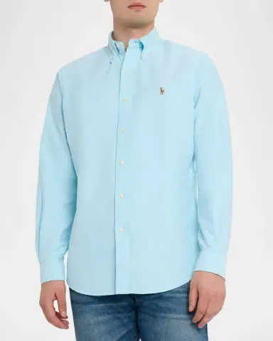 Polo Ralph Lauren Men's Classic-Fit Oxford Button-Down Shirt | Thumbnail 3 Polo Ralph Lauren Men's Classic-Fit Oxford Button-Down Shirt | Thumbnail 3