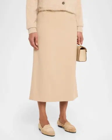 Lafayette 148 New York Cashmere-Blend Midi Pencil Skirt | Thumbnail 3 Lafayette 148 New York Cashmere-Blend Midi Pencil Skirt | Thumbnail 3