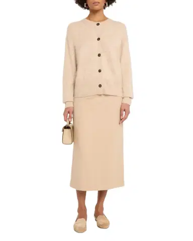 Lafayette 148 New York Cashmere-Blend Midi Pencil Skirt | Thumbnail 1 Lafayette 148 New York Cashmere-Blend Midi Pencil Skirt | Thumbnail 1