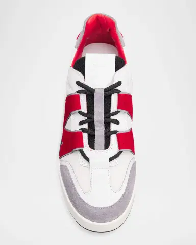 MOSCHINO Men's Calfskin & Suede Sneakers | Thumbnail 3 MOSCHINO Men's Calfskin & Suede Sneakers | Thumbnail 3