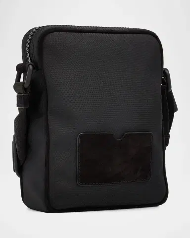 MOSCHINO Men's Logo Canvas Crossbody Bag | Thumbnail 2 MOSCHINO Men's Logo Canvas Crossbody Bag | Thumbnail 2