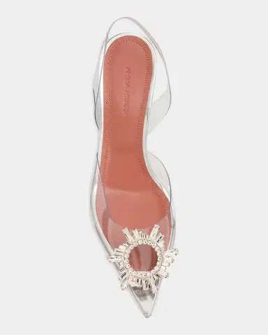 Amina Muaddi Begum Clear Crystal Slingback Pumps | Thumbnail 6 Amina Muaddi Begum Clear Crystal Slingback Pumps | Thumbnail 6