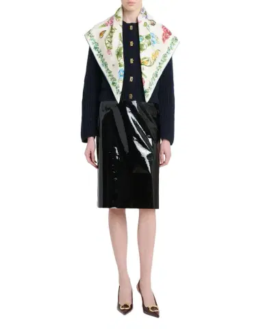 Ferragamo Eden Shoes-Print Silk Scarf | Thumbnail 1 Ferragamo Eden Shoes-Print Silk Scarf | Thumbnail 1