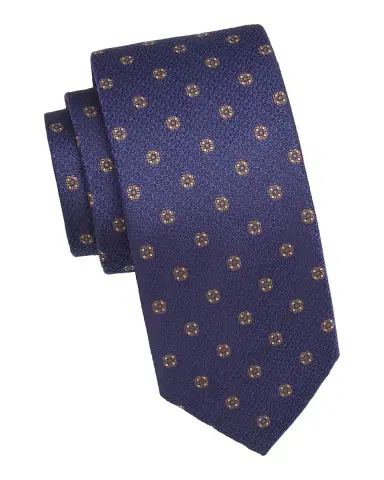 Canali Men's Textured Medium Silk Tie, Blue | Thumbnail 2 Canali Men's Textured Medium Silk Tie, Blue | Thumbnail 2