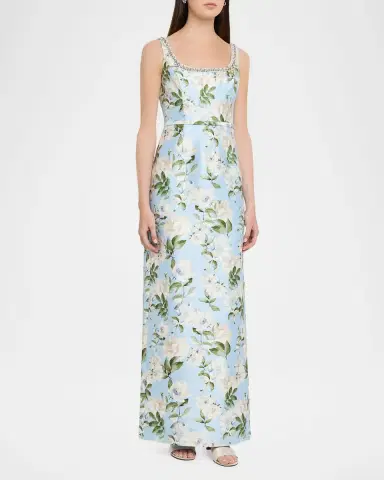 SACHIN BABI Lana Embellished Floral Gown | Thumbnail 3 SACHIN BABI Lana Embellished Floral Gown | Thumbnail 3