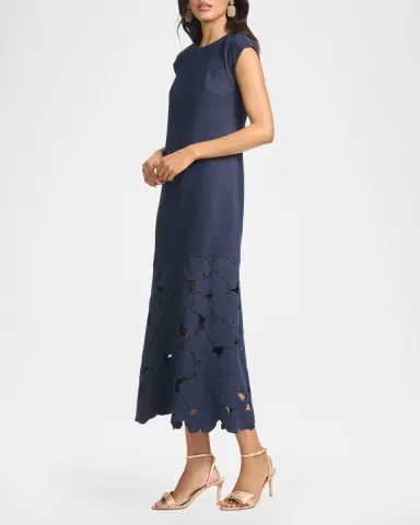 SACHIN BABI Sabette Embroidered Midi Dress | Thumbnail 3 SACHIN BABI Sabette Embroidered Midi Dress | Thumbnail 3