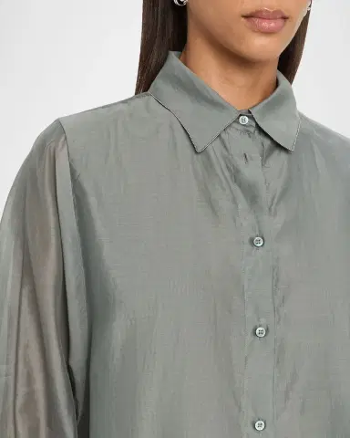Peserico Semi-Sheer Cotton-Silk Shirt | Thumbnail 4 Peserico Semi-Sheer Cotton-Silk Shirt | Thumbnail 4
