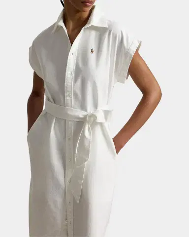 Polo Ralph Lauren Belted Cotton Oxford Shirtdress | Thumbnail 3 Polo Ralph Lauren Belted Cotton Oxford Shirtdress | Thumbnail 3