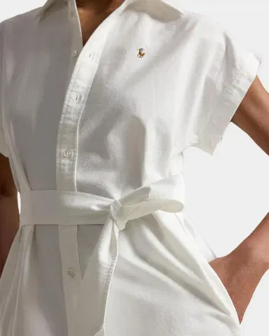 Polo Ralph Lauren Belted Cotton Oxford Shirtdress | Thumbnail 4 Polo Ralph Lauren Belted Cotton Oxford Shirtdress | Thumbnail 4